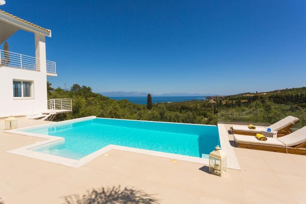 Koroni - Villa Merkouri - Entire Villa With Panoramic View 외부 사진